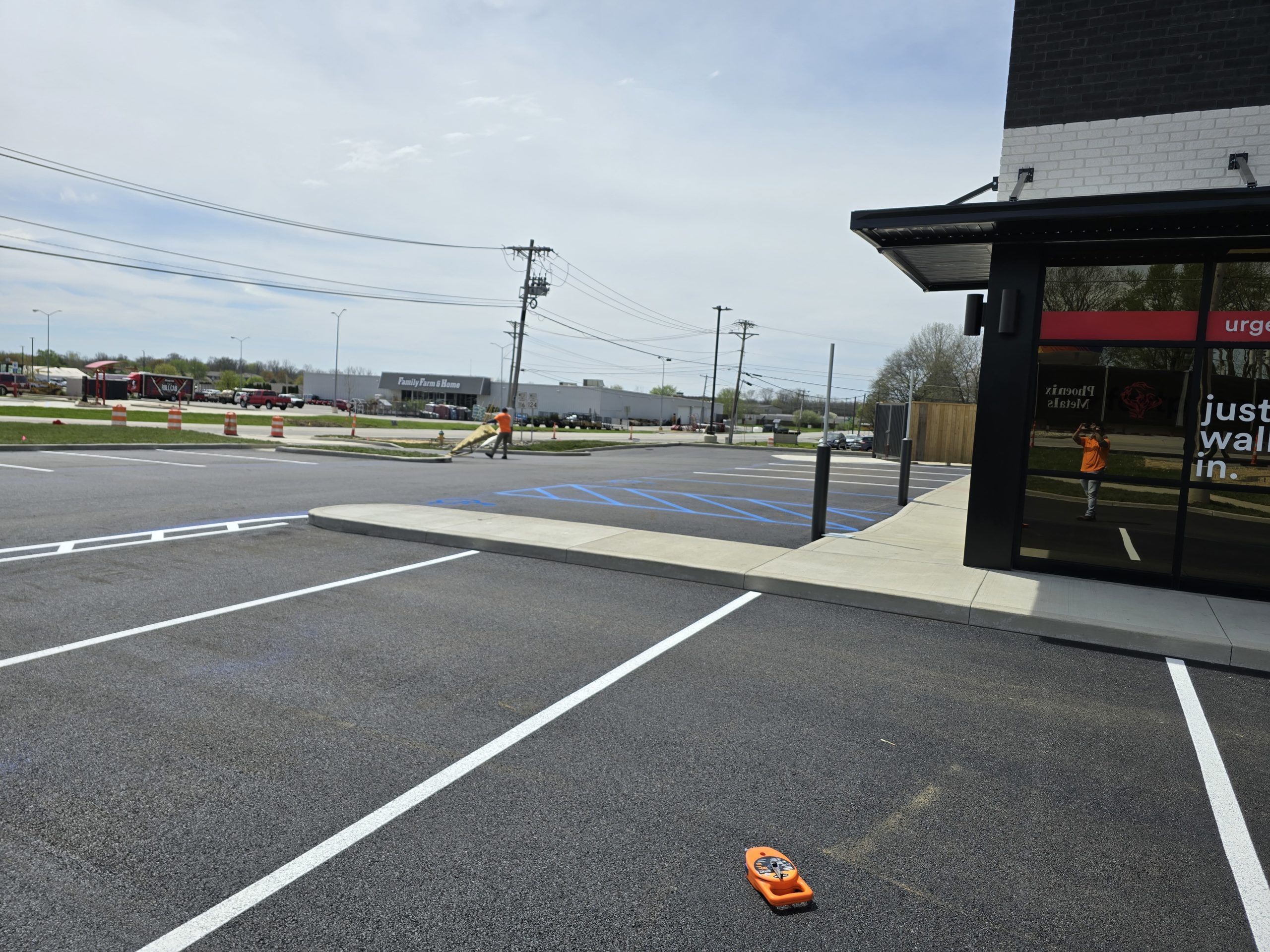 Bluffton Parking Lot Gets New Life with Line Striping